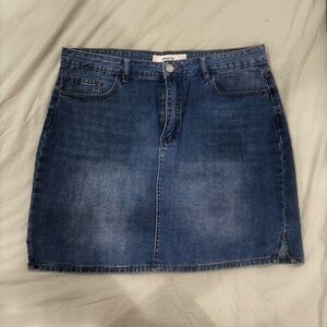 ASOS Dark Blue Denim Mini Skirt